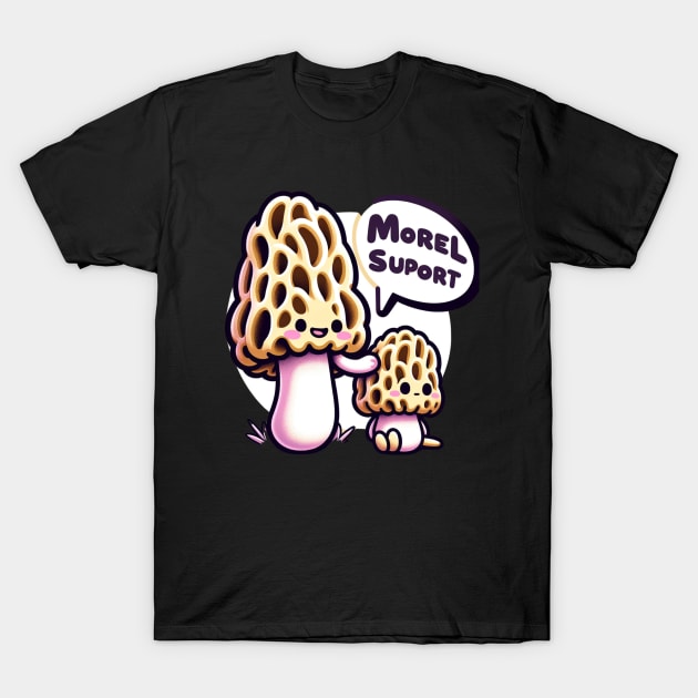 Morel Mushroom Hunter Gift, Morel Support, Humor Pun Mycologist T-Shirt by ThatVibe